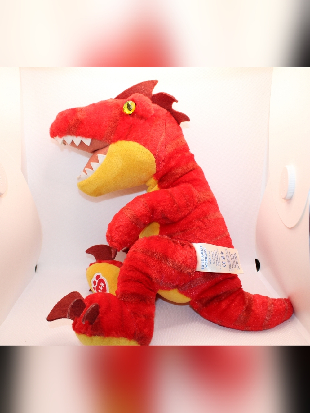 Build-A-Bear Red Raptor Plush